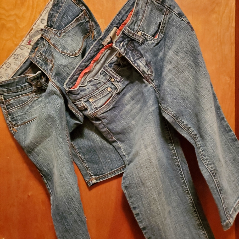 2 Pairs of Denim Bermuda Shorts